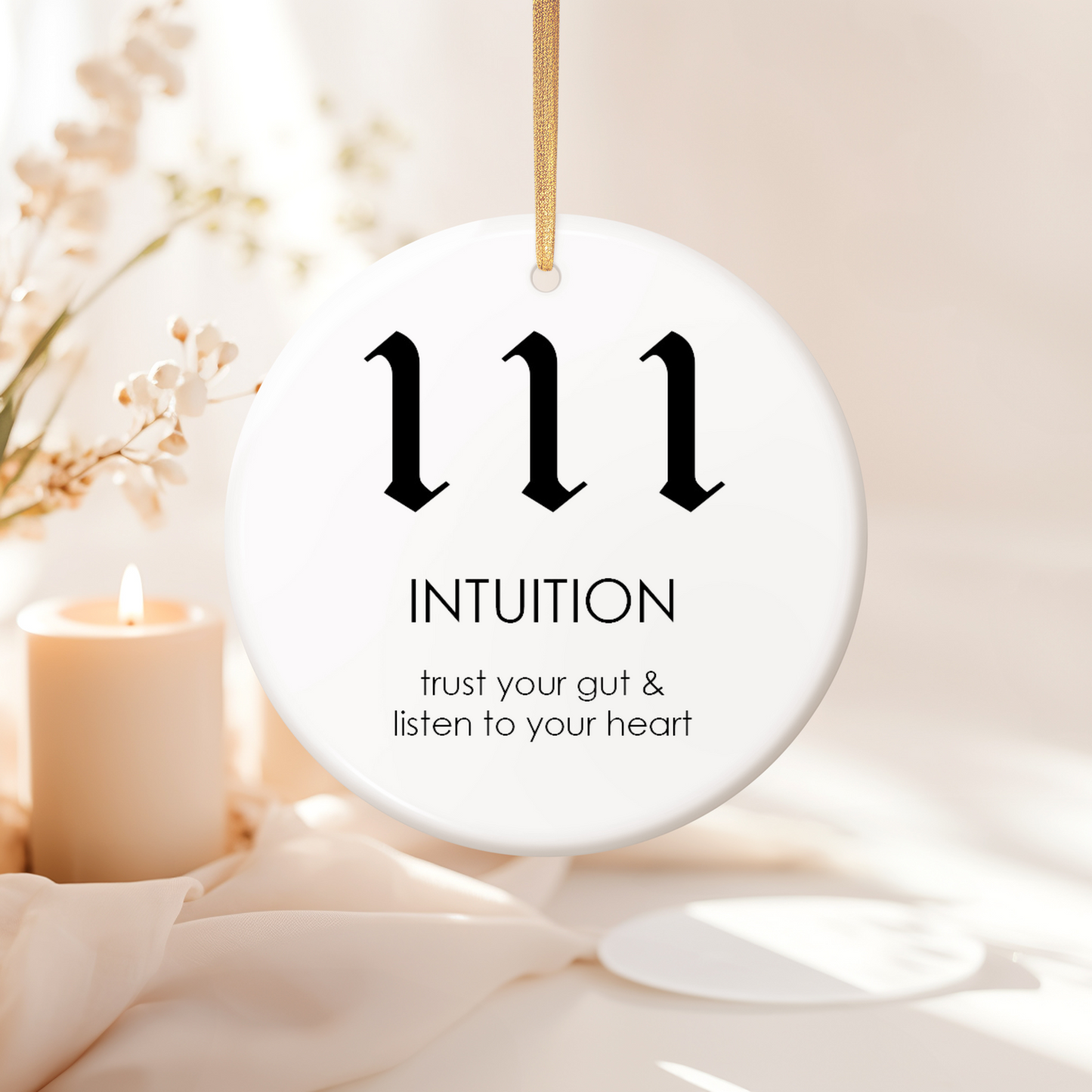 Angel Number 111 - Hanging Ceramic Decoration
